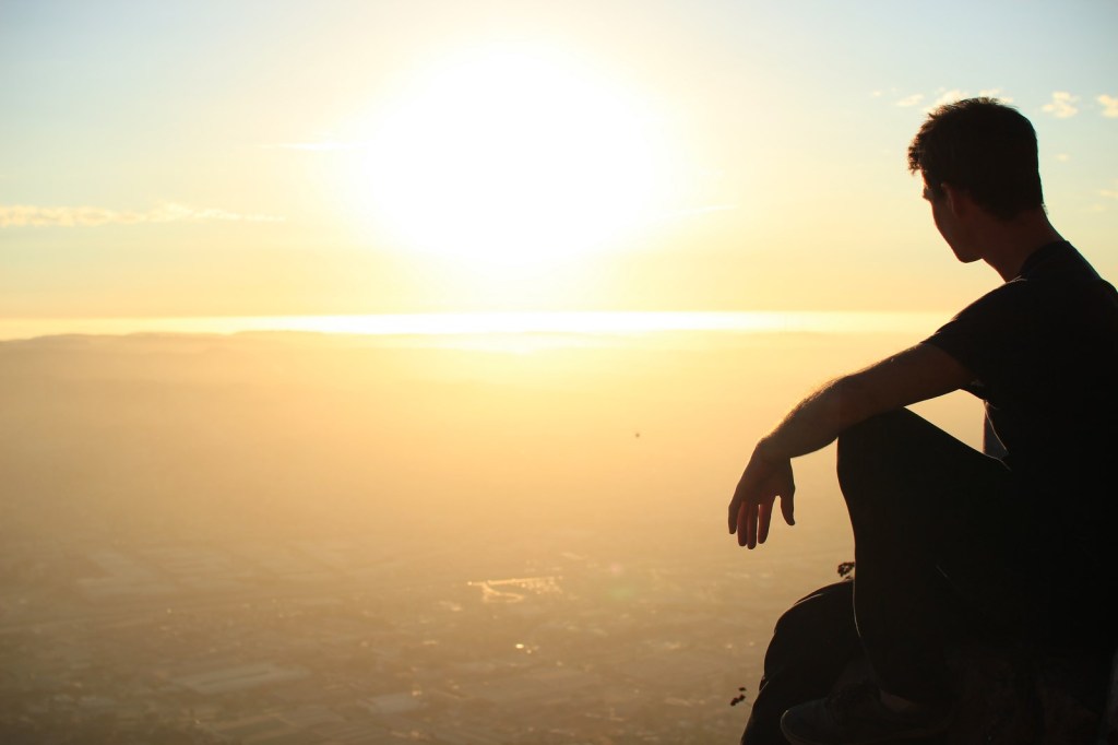 Vincent viewing the sunset in TJ