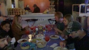 Eating at La Corriente (potato quality pic)